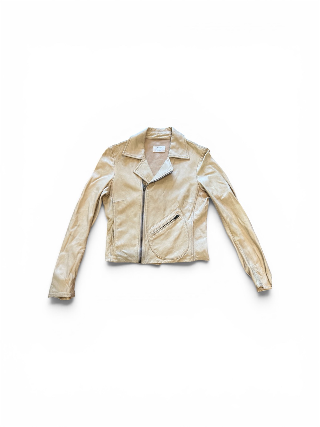 Billy Reid Leather Jacket With Asymmetrical Zip